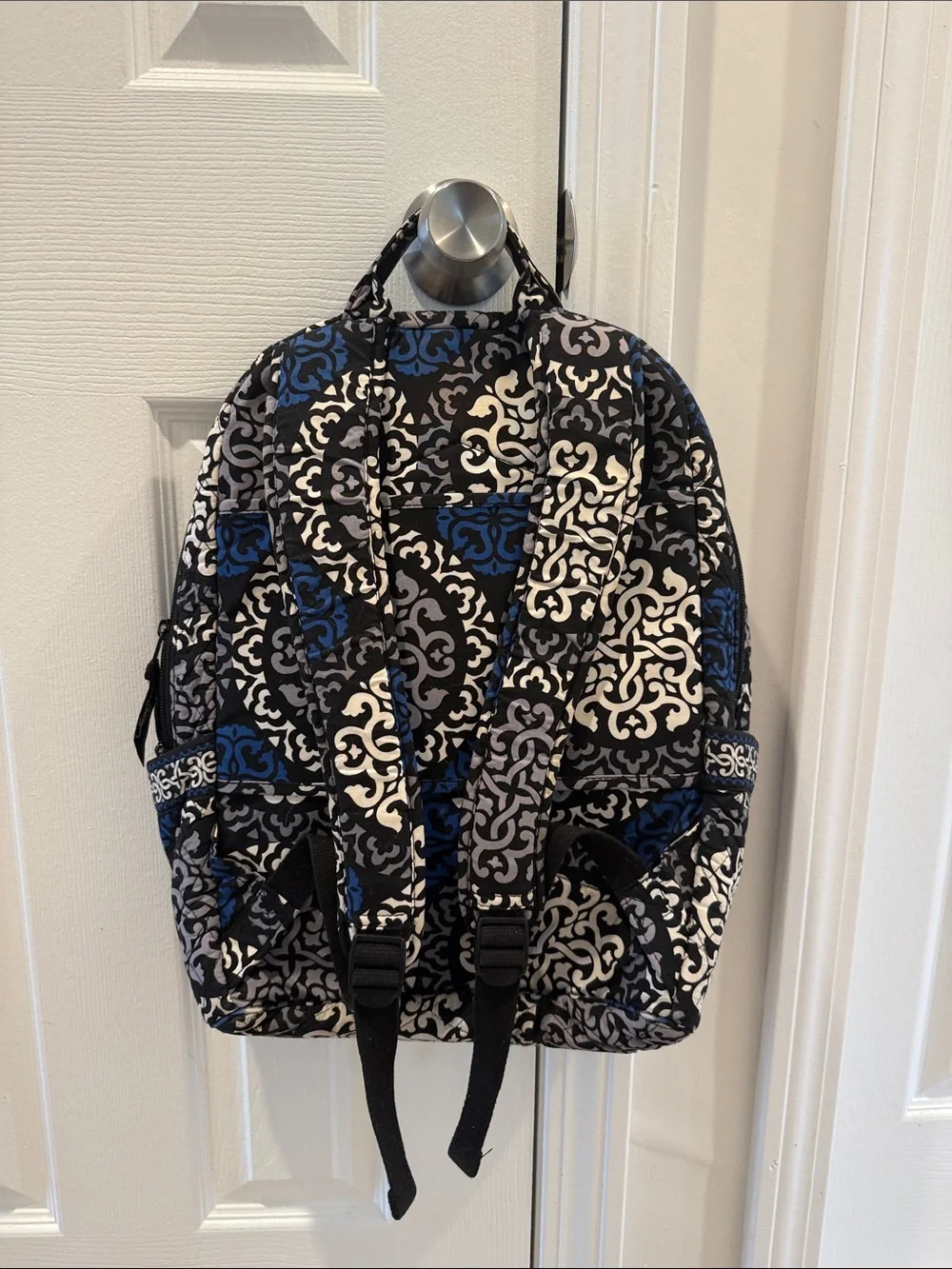 Vera Bradley Campus Backpack in the retired Canterberry Cobalt pattern